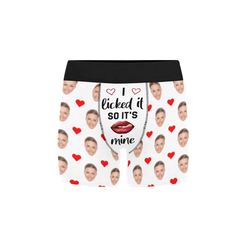 I Licked It so It's Mine Custom Face Men Boxers Briefs Underwear, Funn –  Starcove Fashion