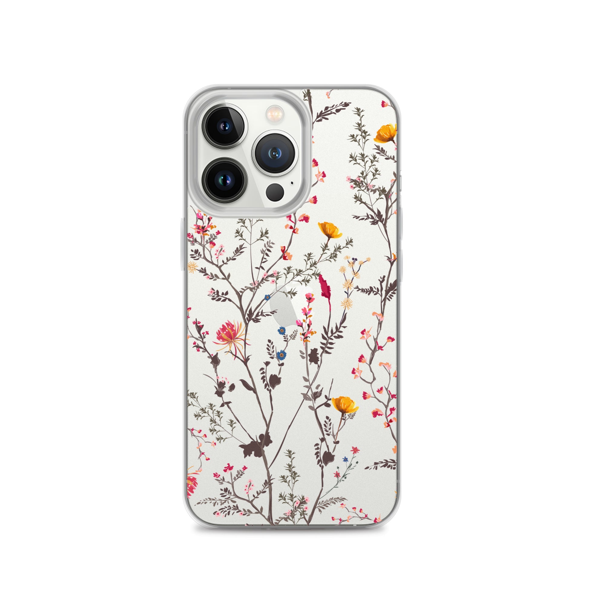 Botanical Wild Flowers Clear iPhone 14 13 12 Pro Max Case, Print Cute Aesthetic iPhone 11 Mini SE XS XR X 8 7 Plus Phone Transparent Starcove Fashion