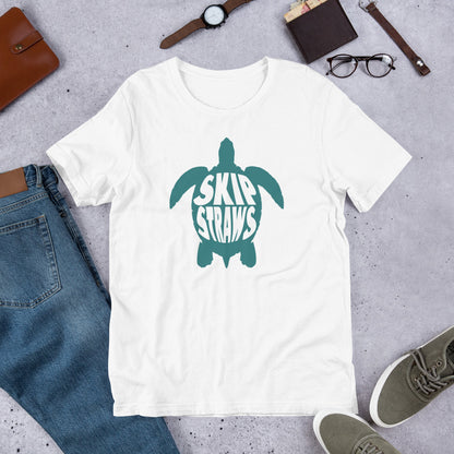 Skip A Straw Shirt, Save a Sea Turtle TShirt No More Straws Inspirational Ocean Beach Graphic Gift Women Men Tees Starcove Fashion