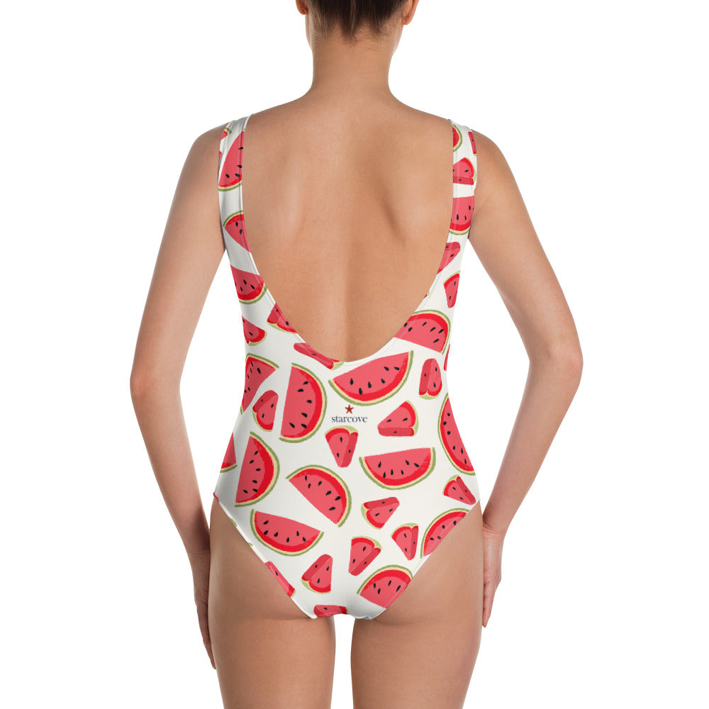 Watermelon One-Piece Swimsuit, Mommy and Me Swimsuit, Matching Family Swimwear, Watermelon Pattern, Mom Mother and Me, Bathing suit Starcove Fashion