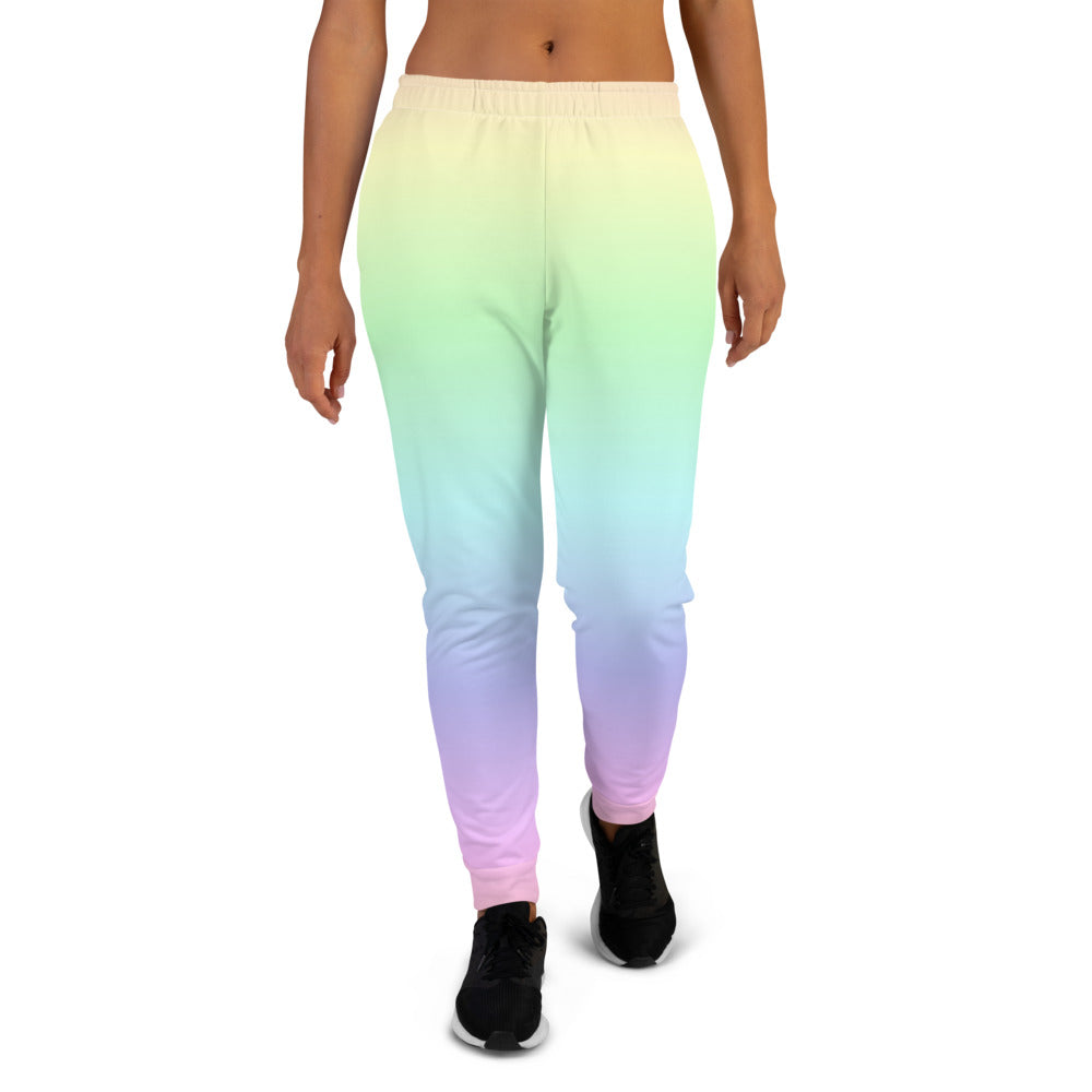 Pastel Rainbow Women's Joggers Sweatpants, Fleece Pink Colorful Fun Gr – Starcove  Fashion