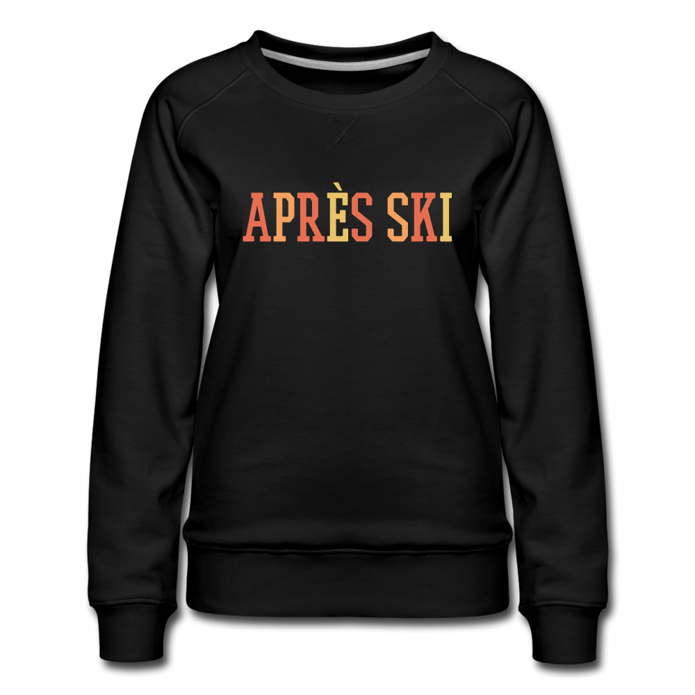 Apres Ski Women’s Sweater, Pastel Vintage Retro Y2K 80s 90s Crew Neck Sweatshirt Party Skiing Winter Sports Long Sleeve Cotton Top Gift Starcove Fashion