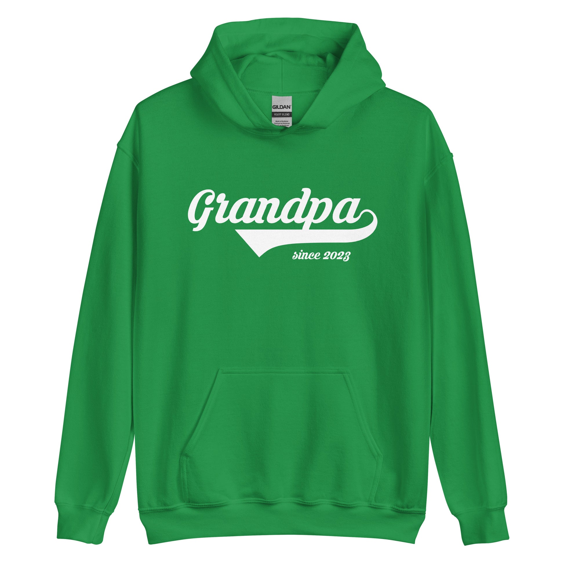 Grandpa Since Hoodie, Custom Vintage New Baby Announcement Christmas Birthday Gift Fathers Day Hooded Sweatshirt Men Starcove Fashion
