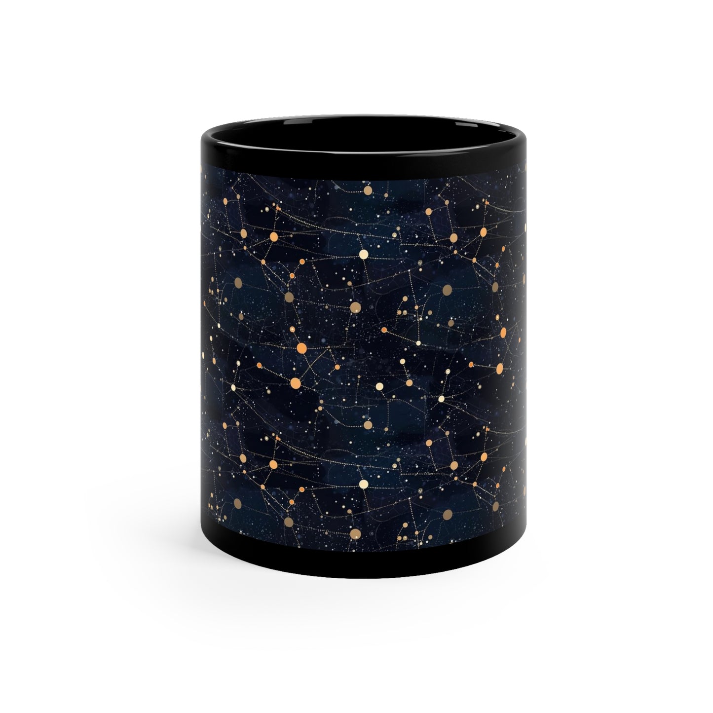 Constellation Coffee Mug, Black Universe Space Celestial Art Ceramic Cup Tea Hot Chocolate Unique Microwave Safe Novelty Cool Gift Starcove Fashion