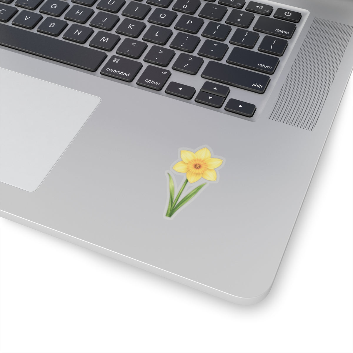 Yellow Daffodil Flower Sticker Decal, Blossom Floral Watercolor Art Vinyl Cute Waterbottle Tumbler Car Waterproof Bumper Clear Die Cut Wall - Starcove Fashion