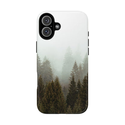 Pine Trees Forest Iphone 17 16 15 14 13 12 Pro Case, Fog  Cute Tough Hard Cases 11 8 Plus X XR XS Max Galaxy S26 S25 S24 S23 Phone Cover - Starcove Fashion
