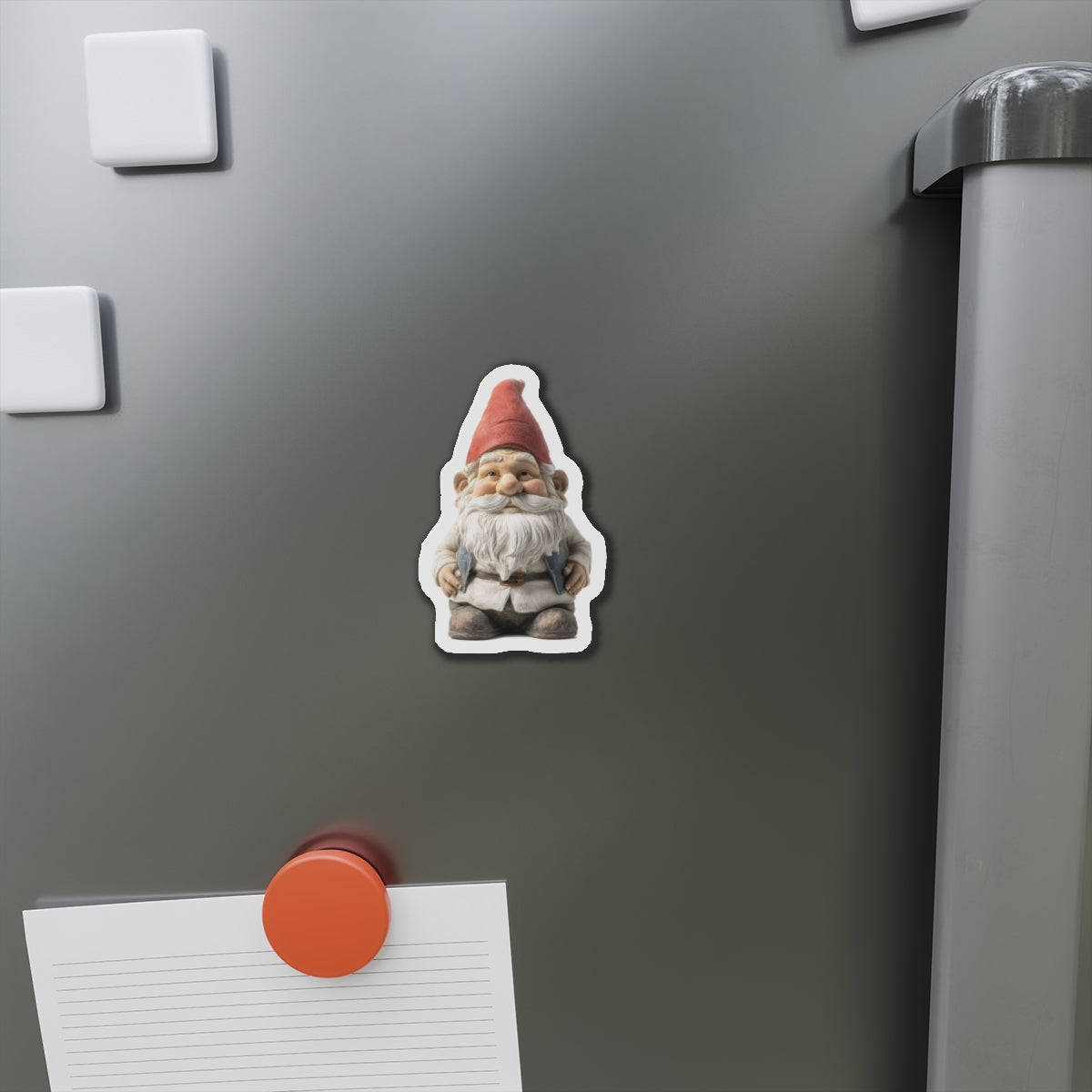 Garden Gnome Magnet, Fridge Refrigerator Car Truck Locker Door Cute Inspirational Small Large Kitchen Die Cut Magnetic