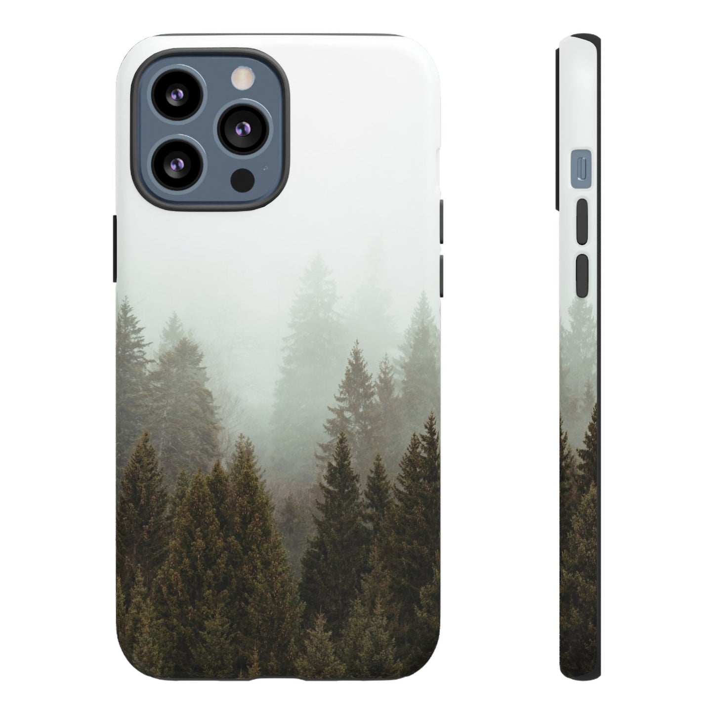 Pine Trees Forest Iphone 17 16 15 14 13 12 Pro Case, Fog  Cute Tough Hard Cases 11 8 Plus X XR XS Max Galaxy S26 S25 S24 S23 Phone Cover - Starcove Fashion