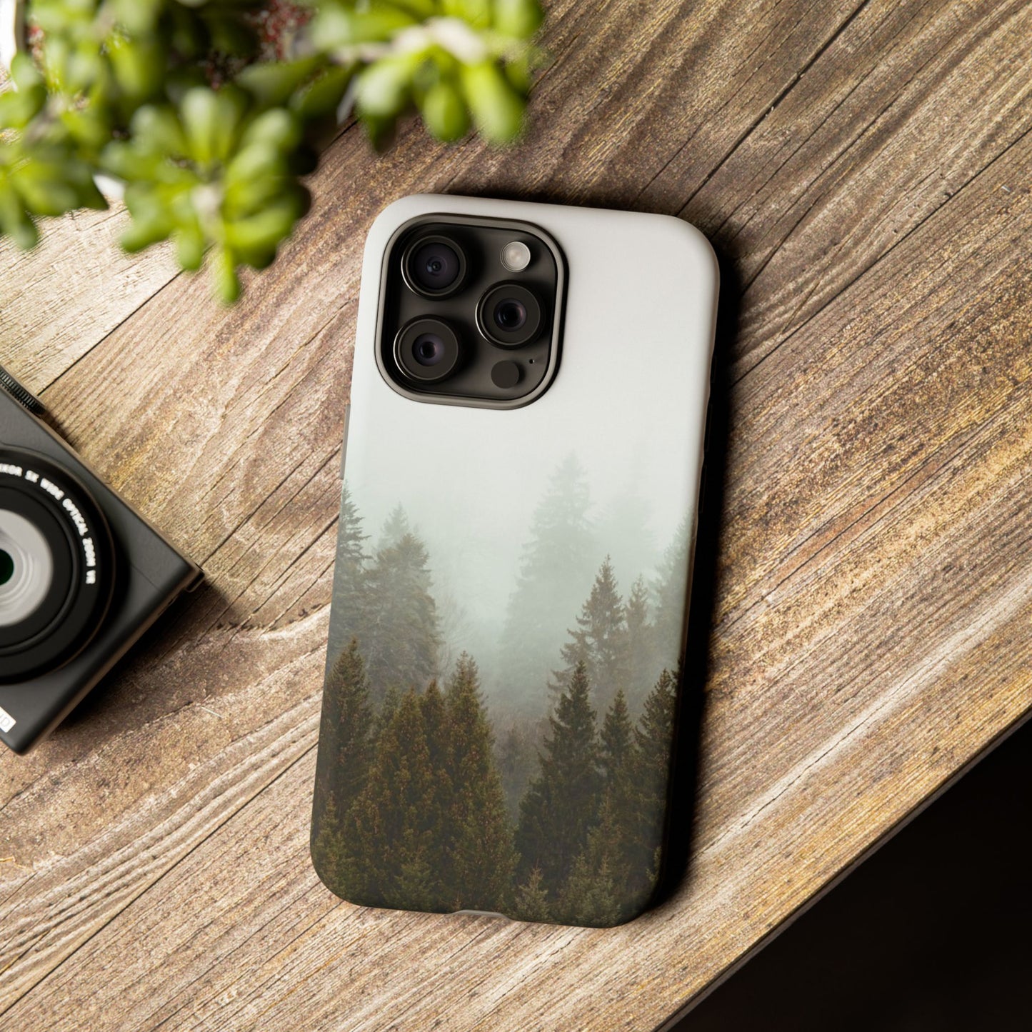 Pine Trees Forest Iphone 17 16 15 14 13 12 Pro Case, Fog  Cute Tough Hard Cases 11 8 Plus X XR XS Max Galaxy S26 S25 S24 S23 Phone Cover - Starcove Fashion