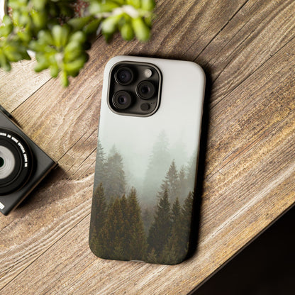 Pine Trees Forest Iphone 17 16 15 14 13 12 Pro Case, Fog  Cute Tough Hard Cases 11 8 Plus X XR XS Max Galaxy S26 S25 S24 S23 Phone Cover - Starcove Fashion