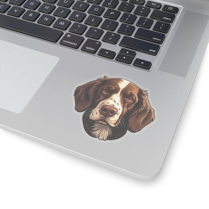German Spaniel Sticker Decal, Dog Brown Art Vinyl Laptop Cute Waterbottle Tumbler Car Waterproof Bumper Clear Aesthetic Die Cut Wall Starcove Fashion