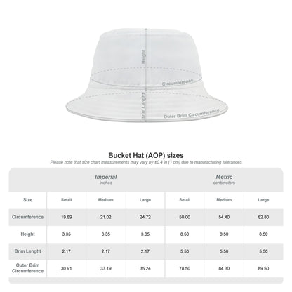 Red Camo Bucket Cap Hat, Black Camouflage Beach Women Men Kids Golf Summer Festival Cute Designer Sun Shade Ladies Small Large Guys