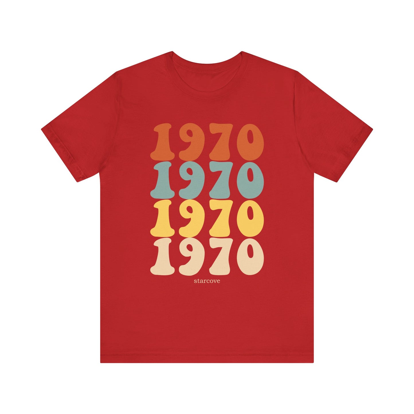 1970 shirt, Birthday Party Women Men Dad Mom Born 70s Retro Vintage 55th Turning Years Gift Idea Present Made Funny Graphic TShirt Tee