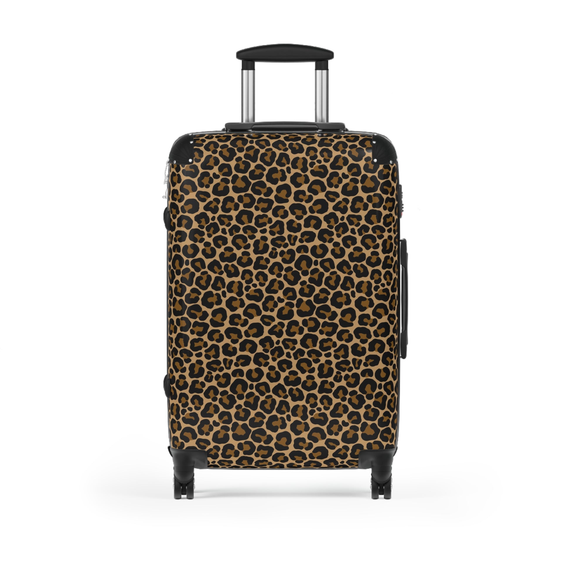 Leopard Suitcase Luggage, Animal Print Cheetah Carry On 4 Wheels Cabin Travel Small Large Set Rolling Spinner Lock Designer Hard Shell Case - Starcove Fashion