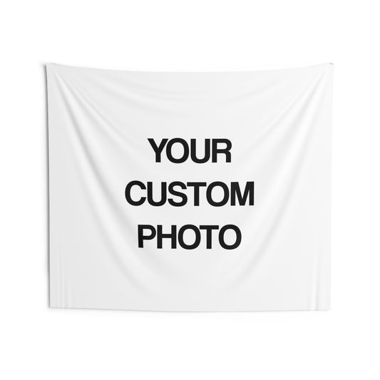 Custom Photo Tapestry, Make Create Print Your Own Personalized Wall Art Hanging Landscape Large Small Bedroom College Dorm Room