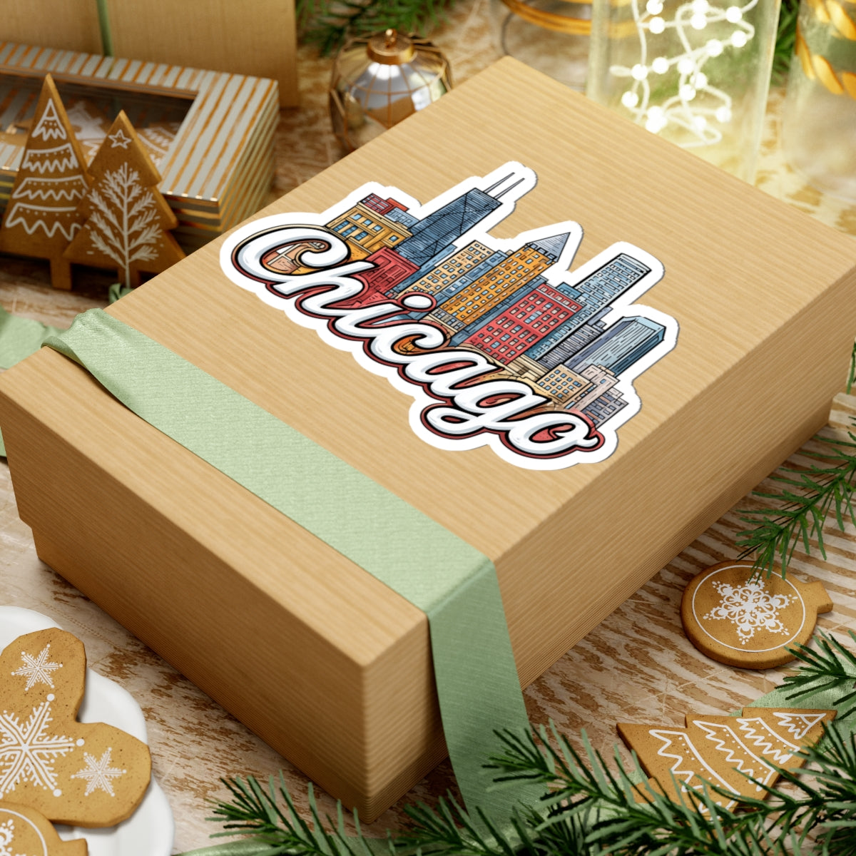 Chicago City Sticker Decal, Illinois Funny Art Vinyl Laptop Waterbottle Tumbler Car Vehicle Window Waterproof Bumper Clear Small Large Wall - Starcove Fashion