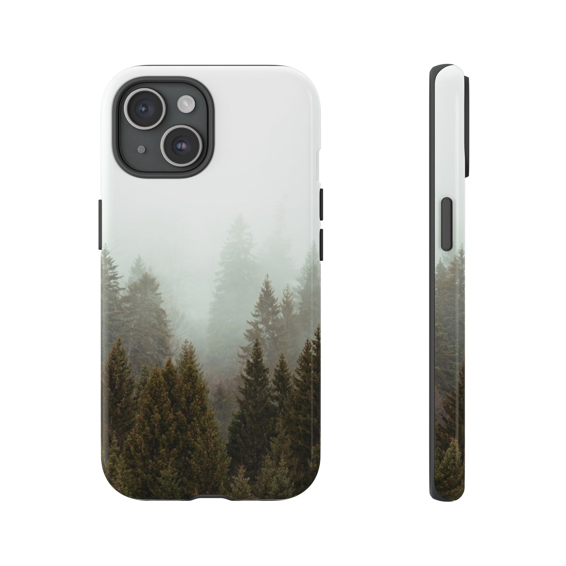 Pine Trees Forest Iphone 17 16 15 14 13 12 Pro Case, Fog  Cute Tough Hard Cases 11 8 Plus X XR XS Max Galaxy S26 S25 S24 S23 Phone Cover - Starcove Fashion