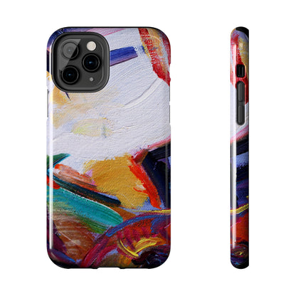 Abstract Art Oil Painting iPhone 15 14 13 Case, Modern Aesthetic Tough Phone 12 11 Pro Max Print Gift XS XR X 7 Plus 8 Plus Cell Phone