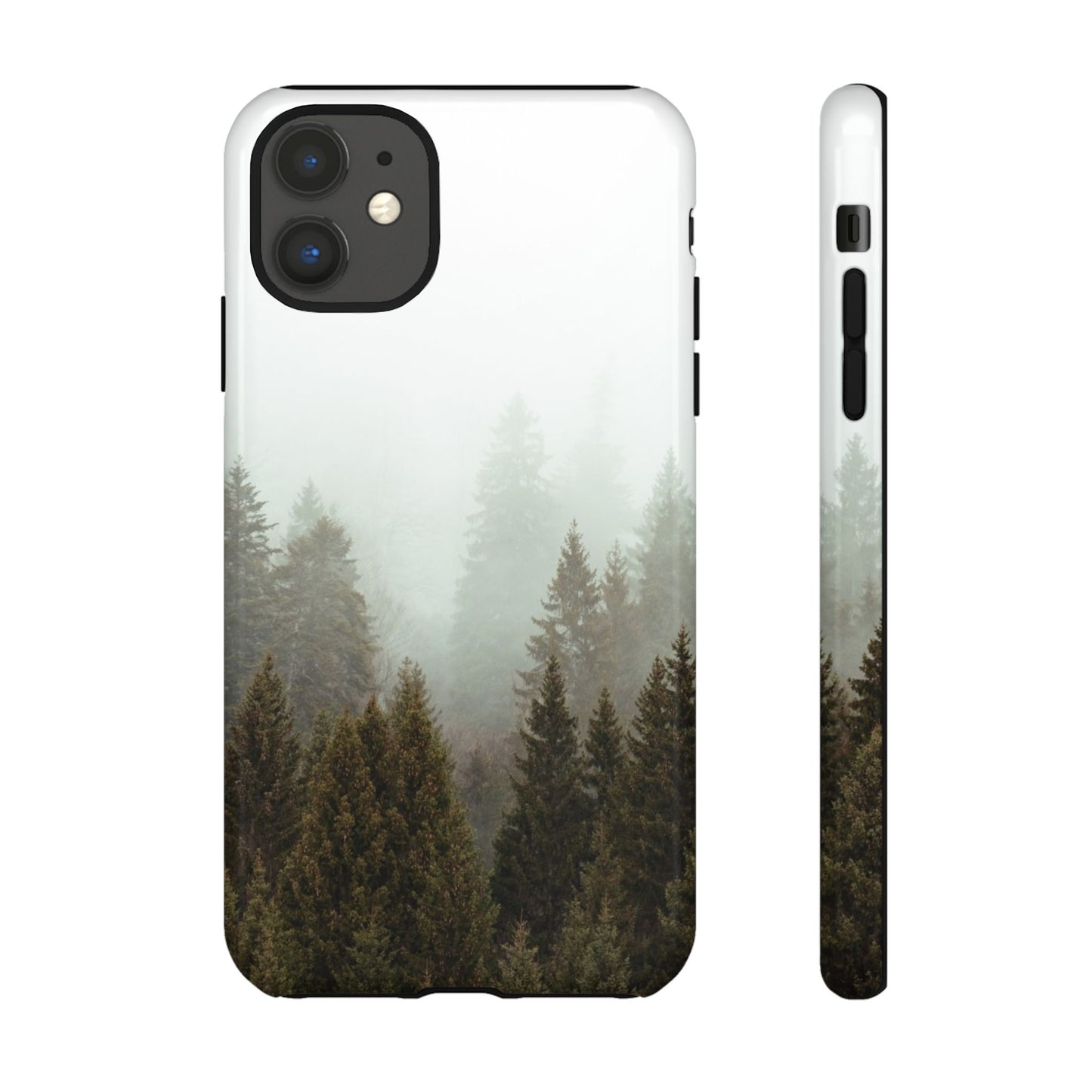 Pine Trees Forest Iphone 17 16 15 14 13 12 Pro Case, Fog  Cute Tough Hard Cases 11 8 Plus X XR XS Max Galaxy S26 S25 S24 S23 Phone Cover - Starcove Fashion