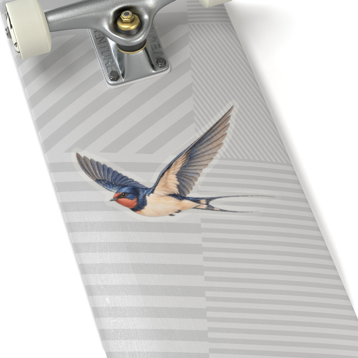 Barn Swallow Bird Sticker Decal, Blue Flying Birdwatcher Watercolor Art Vinyl Laptop Waterbottle Tumbler Car Waterproof Bumper Clear Die Cut