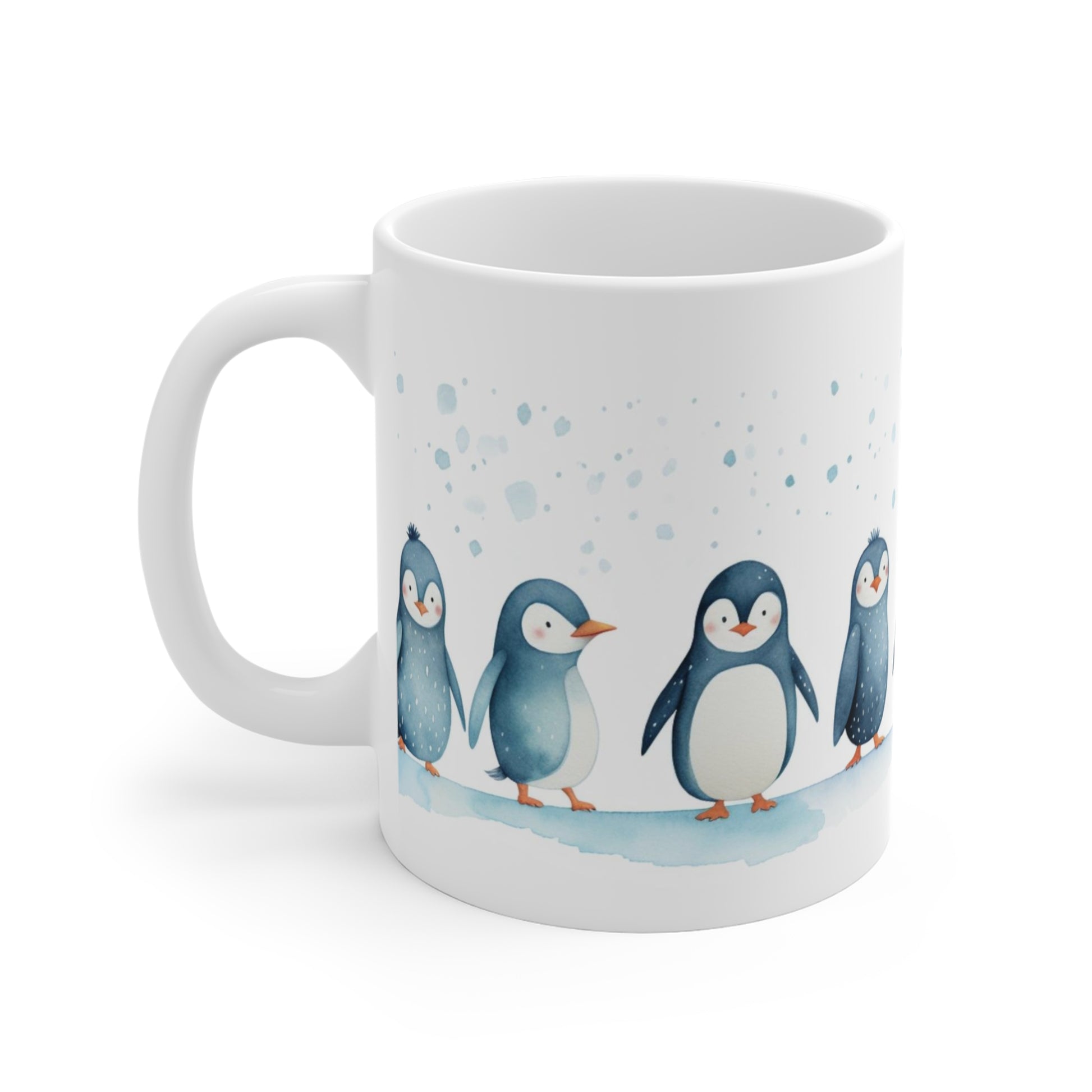 Cute Penguins Coffee Mug, Watercolor Art Ceramic Cup Tea Hot Chocolate Lover Unique Microwave Safe Novelty Cool Gift Starcove Fashion