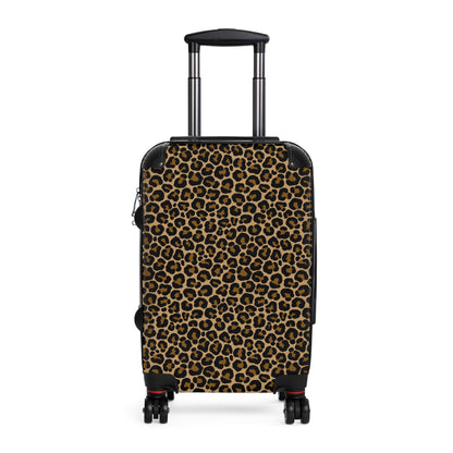 Leopard Suitcase Luggage, Animal Print Cheetah Carry On 4 Wheels Cabin Travel Small Large Set Rolling Spinner Lock Designer Hard Shell Case - Starcove Fashion