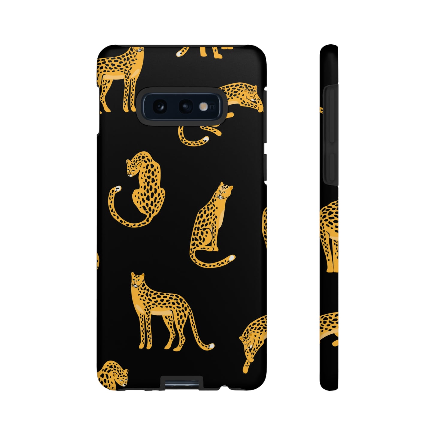 Jaguar Black Iphone 15 14 13 12 Pro Case, Cheetah Leopard Black Gold Tough Cases 11 8 Plus X XR XS Max Galaxy s23 Pixel Phone Cover