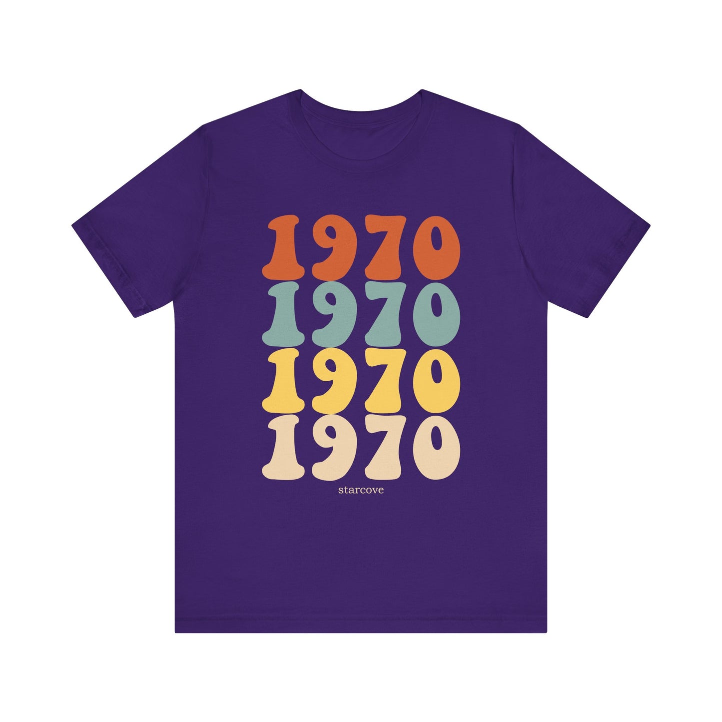 1970 shirt, Birthday Party Women Men Dad Mom Born 70s Retro Vintage 55th Turning Years Gift Idea Present Made Funny Graphic TShirt Tee