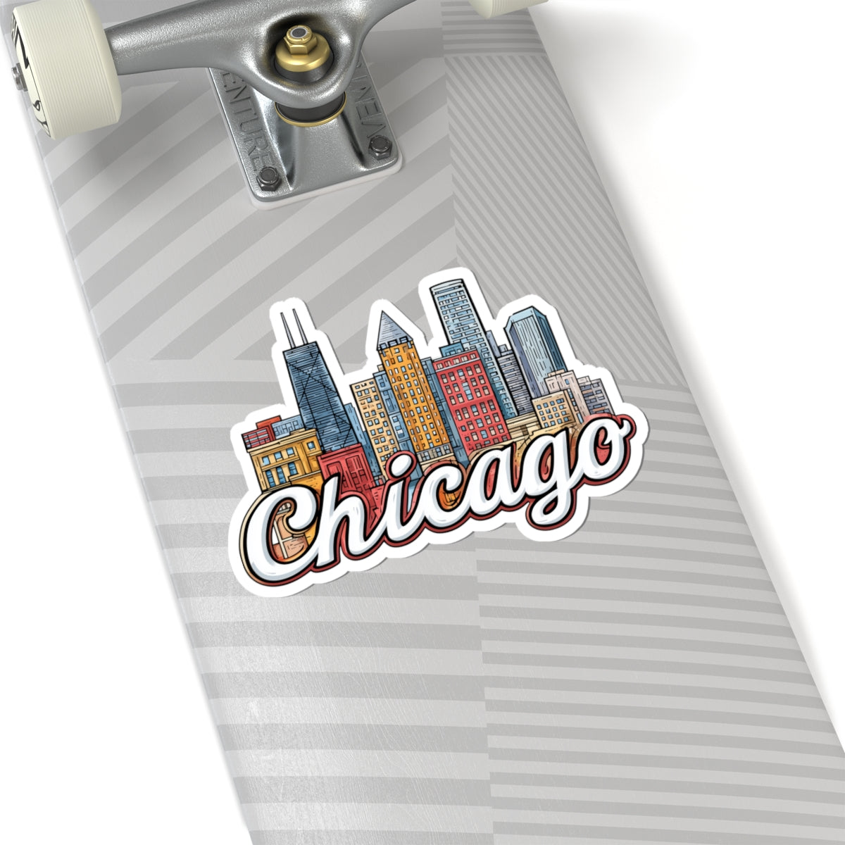 Chicago City Sticker Decal, Illinois Funny Art Vinyl Laptop Waterbottle Tumbler Car Vehicle Window Waterproof Bumper Clear Small Large Wall - Starcove Fashion