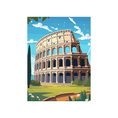 Rome Colosseum Poster Print, Italy Picture Photo Wall Image Art Vertical Travel Paper Artwork Small Large Cool Room Office Decor Starcove Fashion