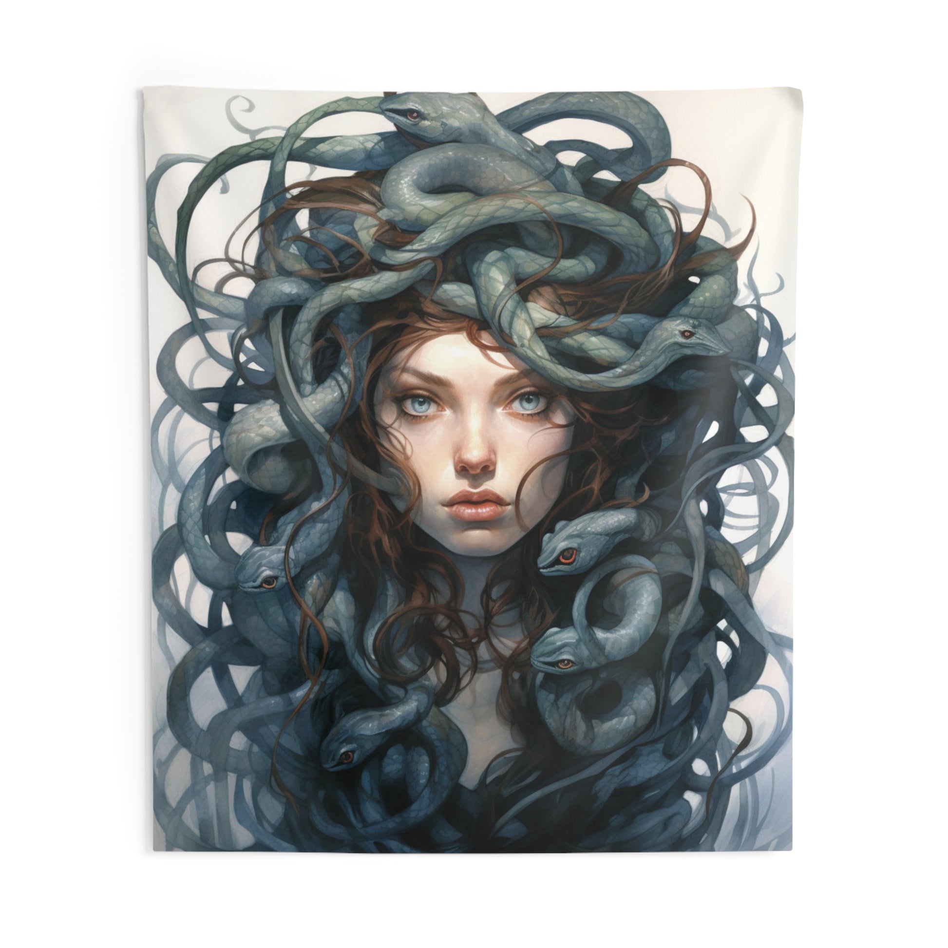 Medusa Tapestry, Women Mythology Snakes Hair Wall Art Hanging Cool Unique Vertical Aesthetic Large Small Decor Bedroom College Dorm Starcove Fashion