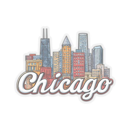 Chicago City Sticker Decal, Illinois Funny Art Vinyl Laptop Waterbottle Tumbler Car Vehicle Window Waterproof Bumper Clear Small Large Wall - Starcove Fashion