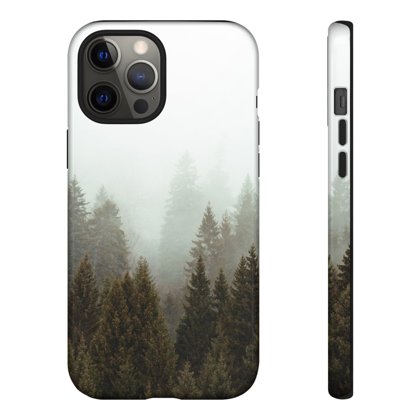 Pine Trees Forest Iphone 17 16 15 14 13 12 Pro Case, Fog  Cute Tough Hard Cases 11 8 Plus X XR XS Max Galaxy S26 S25 S24 S23 Phone Cover - Starcove Fashion