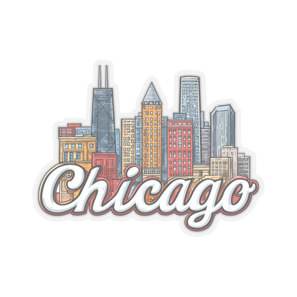 Chicago City Sticker Decal, Illinois Funny Art Vinyl Laptop Waterbottle Tumbler Car Vehicle Window Waterproof Bumper Clear Small Large Wall - Starcove Fashion