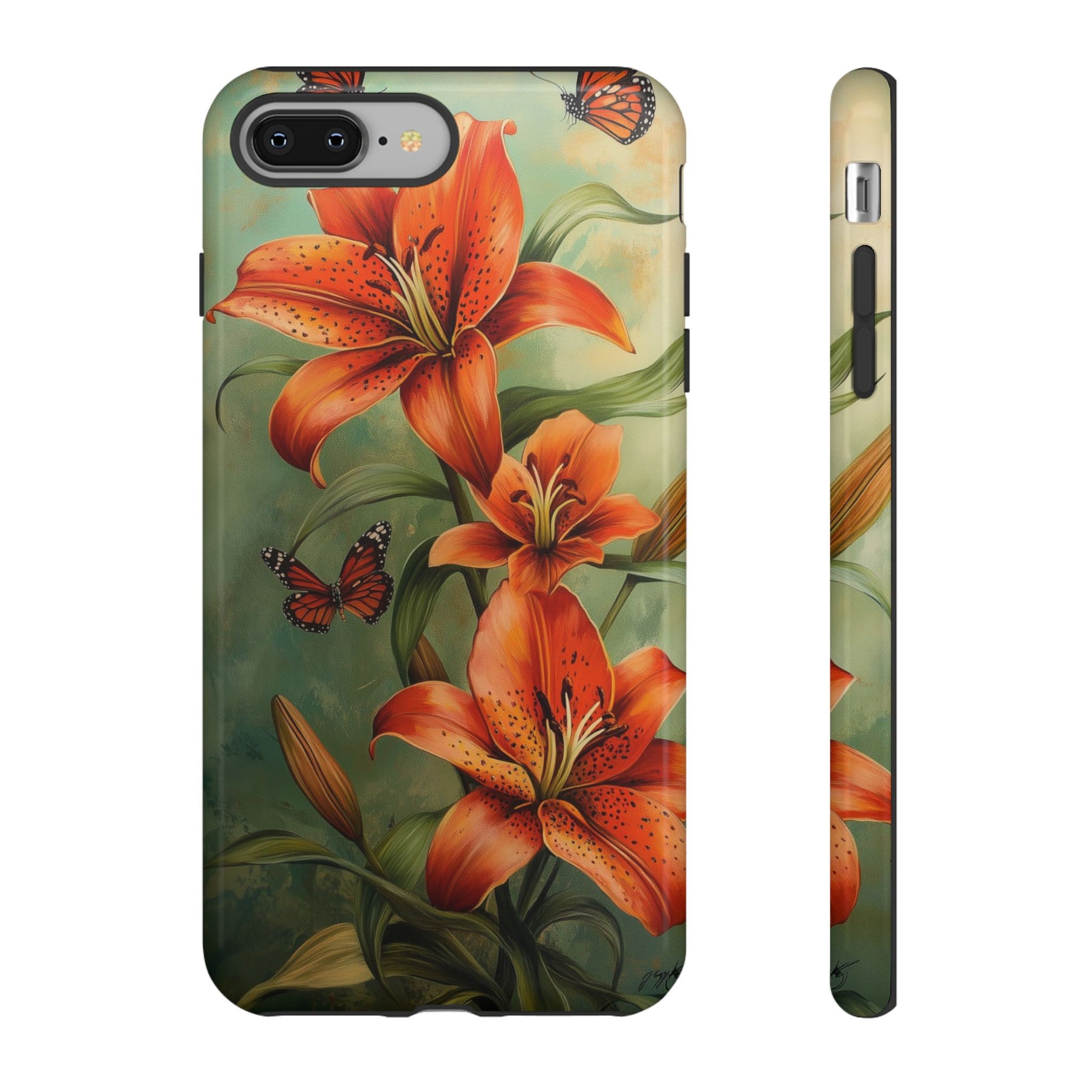 tiger lily phone number Tiger Lily Tough Phone Case, Flowers Floral Butterfly iPhone 16 15 14 – Starcove Fashion