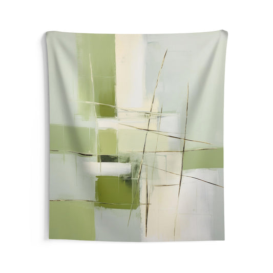 Sage Green Tapestry, Abstract Painting Wall Art Hanging Cool Unique Vertical Aesthetic Large Small Decor Bedroom College Dorm Room Starcove Fashion