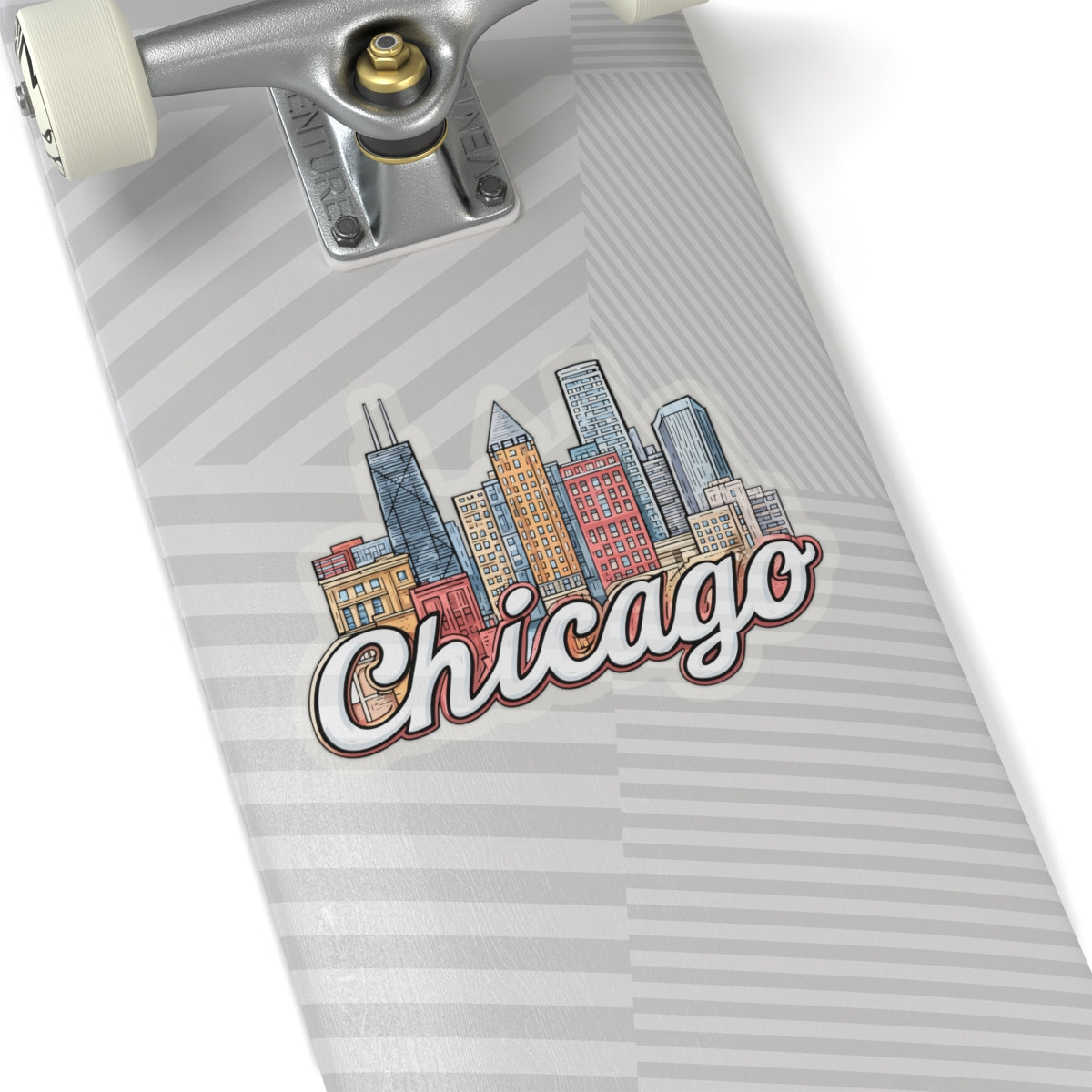 Chicago City Sticker Decal, Illinois Funny Art Vinyl Laptop Waterbottle Tumbler Car Vehicle Window Waterproof Bumper Clear Small Large Wall - Starcove Fashion