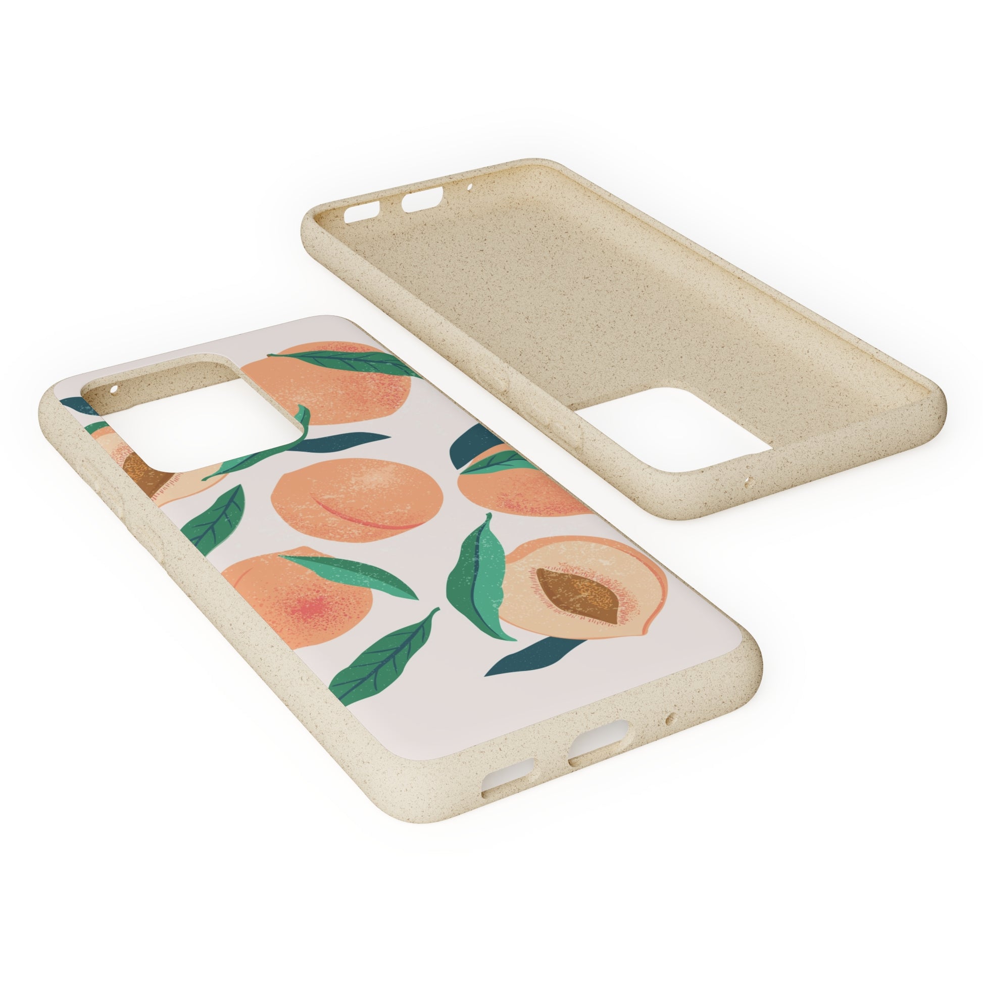 Peaches iPhone 13 12 11 Pro Case, Fruit Compostable Vegan Biodegradable Plant Samsung Galaxy S20 S22 Ultra Eco Friendly Cell Phone Starcove Fashion