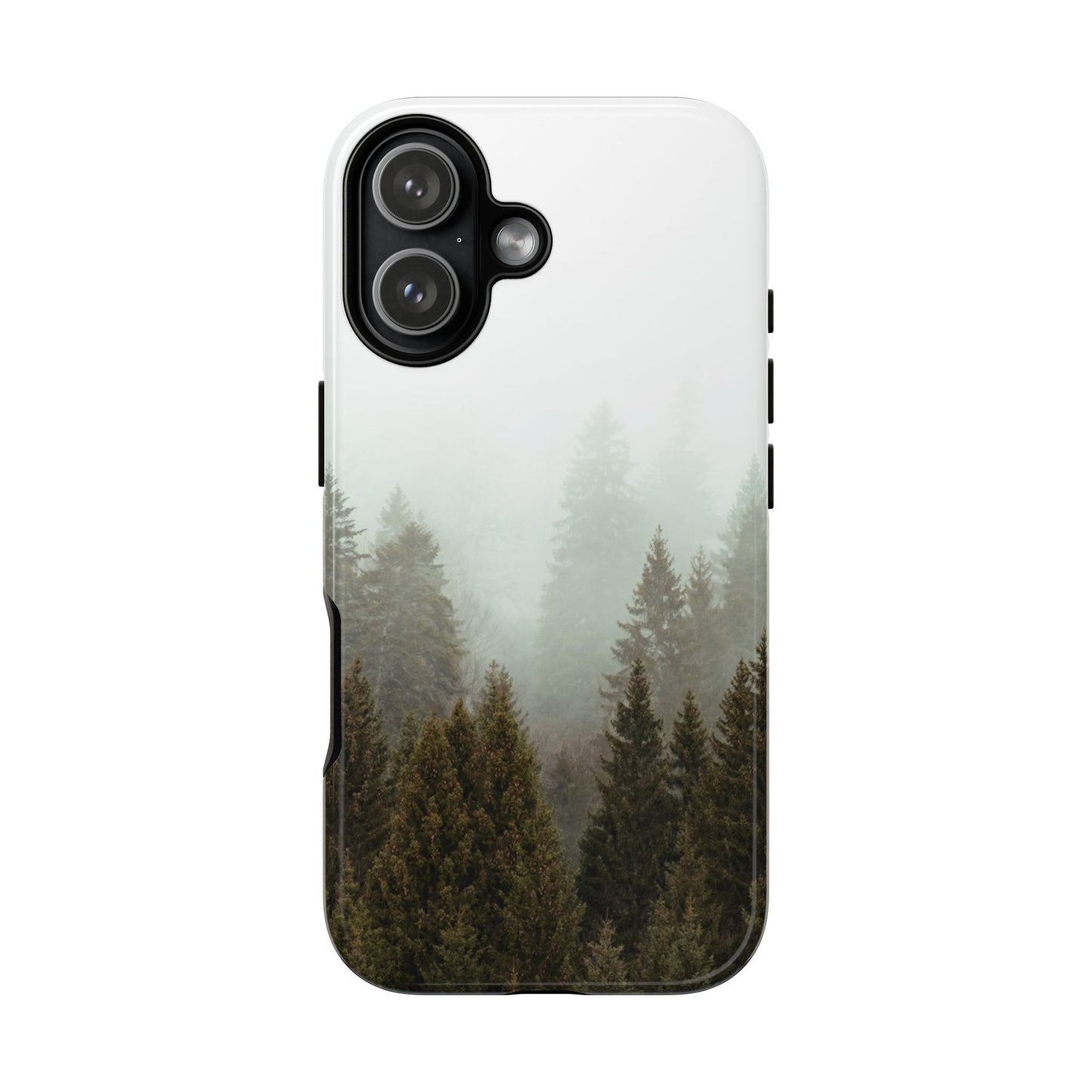 Pine Trees Forest Iphone 17 16 15 14 13 12 Pro Case, Fog  Cute Tough Hard Cases 11 8 Plus X XR XS Max Galaxy S26 S25 S24 S23 Phone Cover - Starcove Fashion