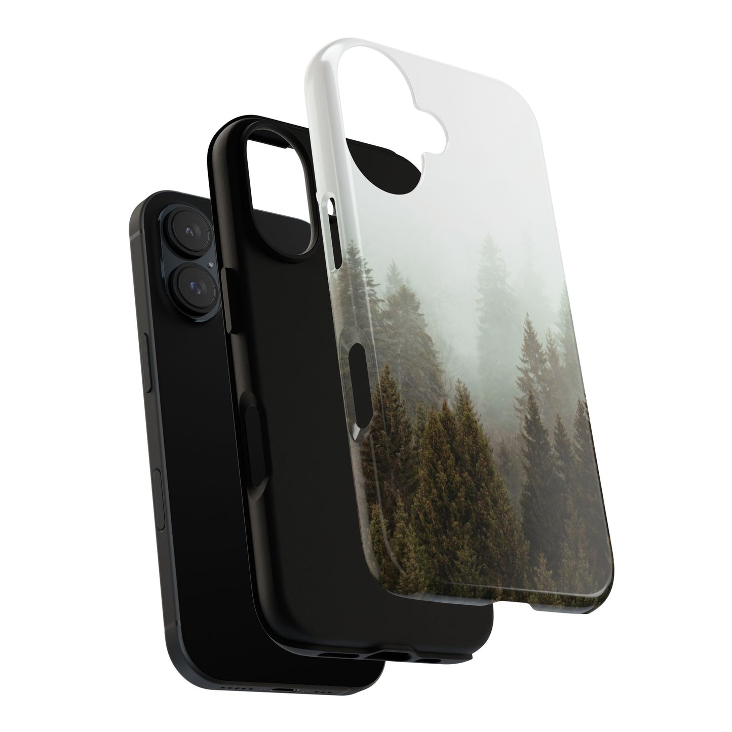 Pine Trees Forest Iphone 17 16 15 14 13 12 Pro Case, Fog  Cute Tough Hard Cases 11 8 Plus X XR XS Max Galaxy S26 S25 S24 S23 Phone Cover - Starcove Fashion