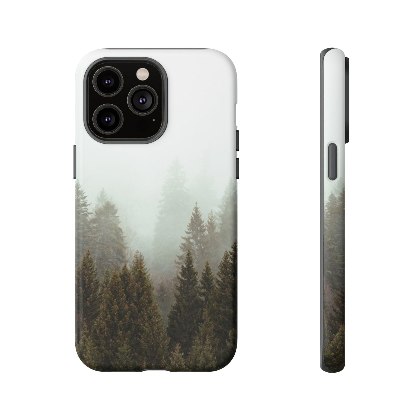Pine Trees Forest Iphone 17 16 15 14 13 12 Pro Case, Fog  Cute Tough Hard Cases 11 8 Plus X XR XS Max Galaxy S26 S25 S24 S23 Phone Cover - Starcove Fashion