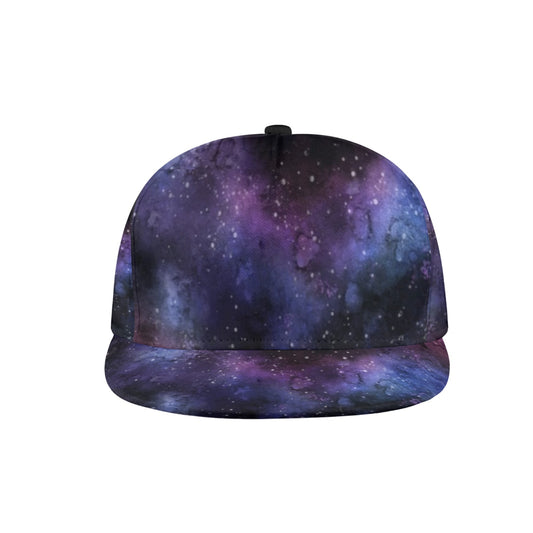 Galaxy Snapback Hat Cap, Space Purple Universe Stars Vintage Ball Dad Mom Trucker Men Women Male Ladies Stylish Aesthetic Designer Fashion