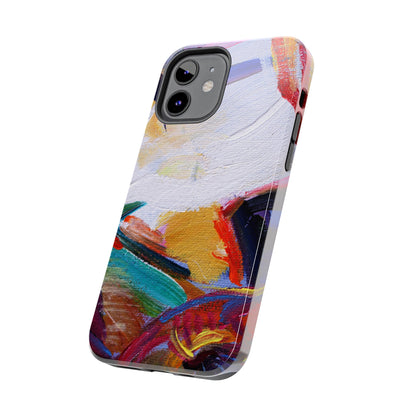 Abstract Art Oil Painting iPhone 15 14 13 Case, Modern Aesthetic Tough Phone 12 11 Pro Max Print Gift XS XR X 7 Plus 8 Plus Cell Phone