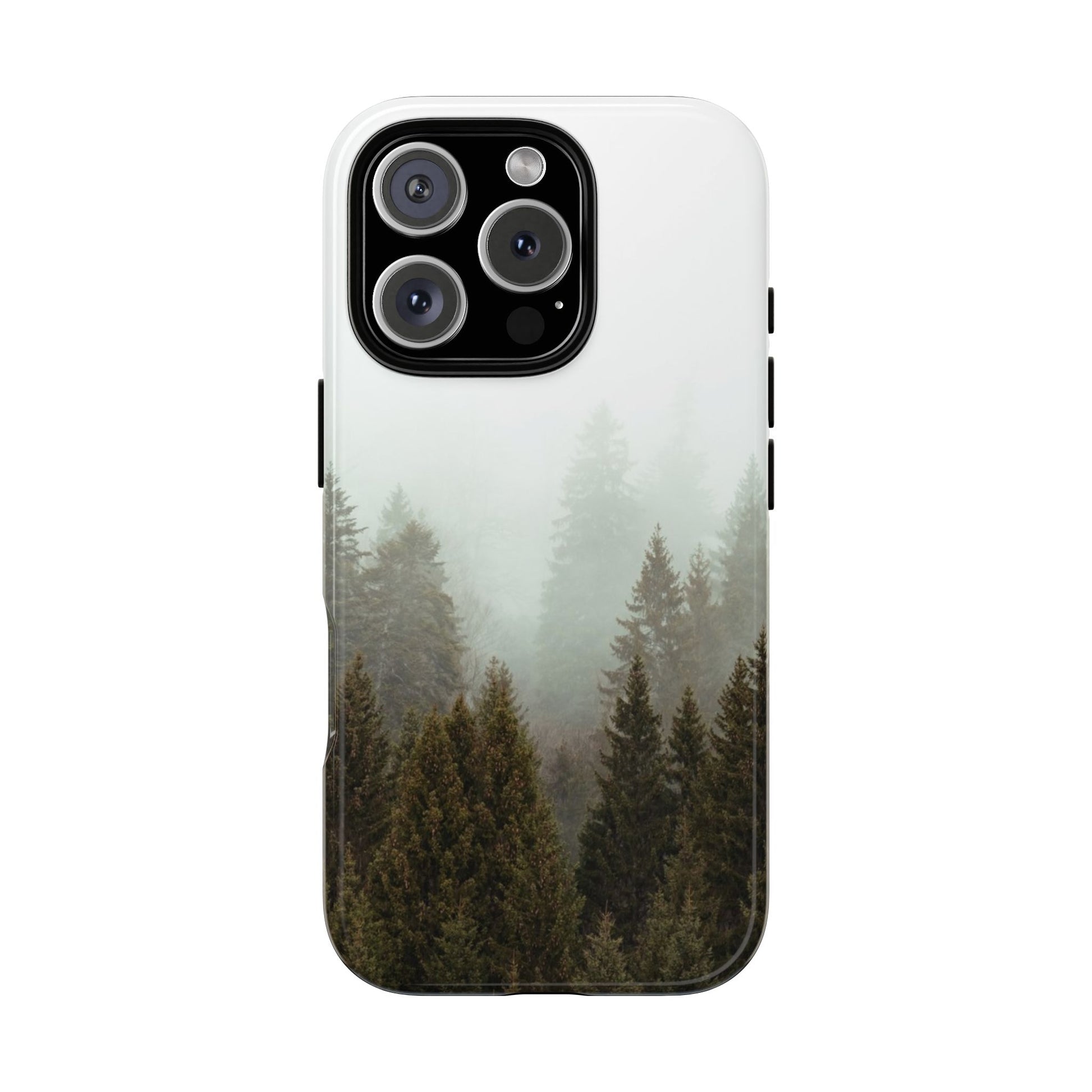Pine Trees Forest Iphone 17 16 15 14 13 12 Pro Case, Fog  Cute Tough Hard Cases 11 8 Plus X XR XS Max Galaxy S26 S25 S24 S23 Phone Cover - Starcove Fashion