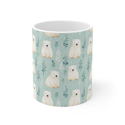 Polar Bear Coffee Mug, Snowy Cute Animal Art Ceramic Cup Tea Hot Chocolate Lover Unique Microwave Safe Novelty Cool Gift Starcove Fashion