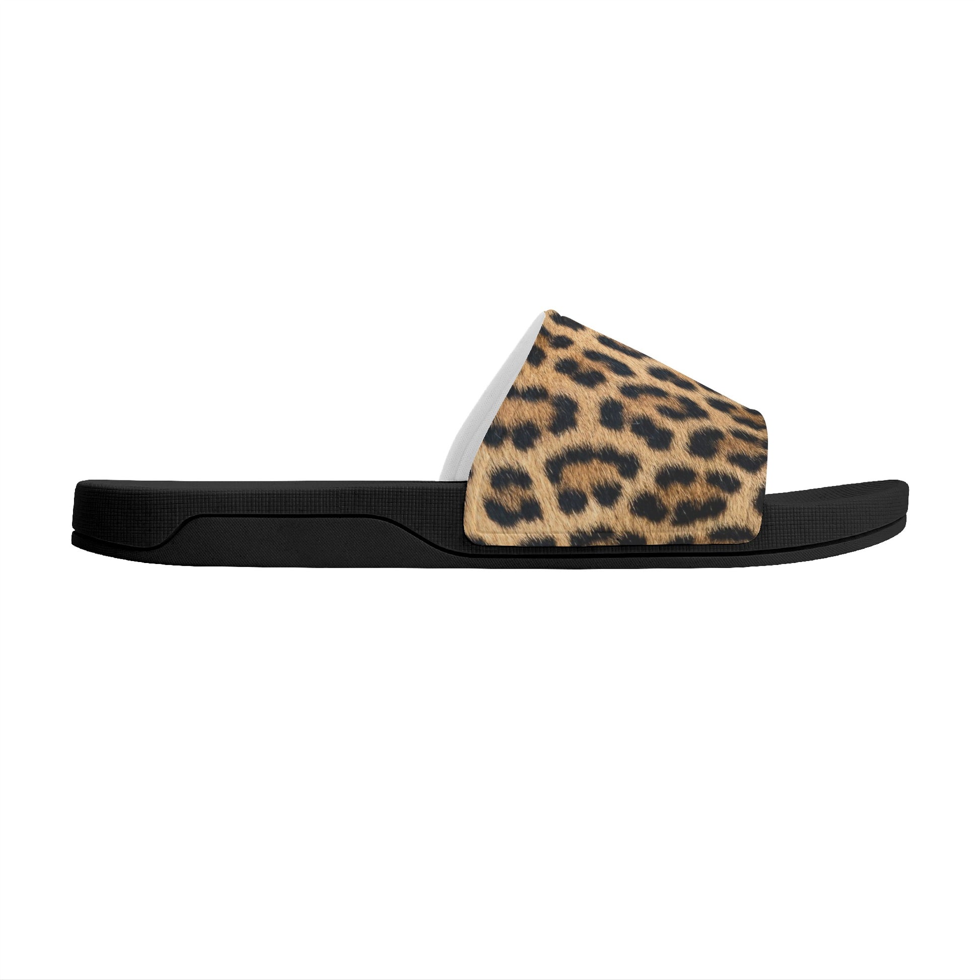 Leopard Women Slide Sandals,  Cheetah Animal Print Shoes Girls Flat Wedge Slides Vegan Casual Slippers Flip Flops Slip On Starcove Fashion