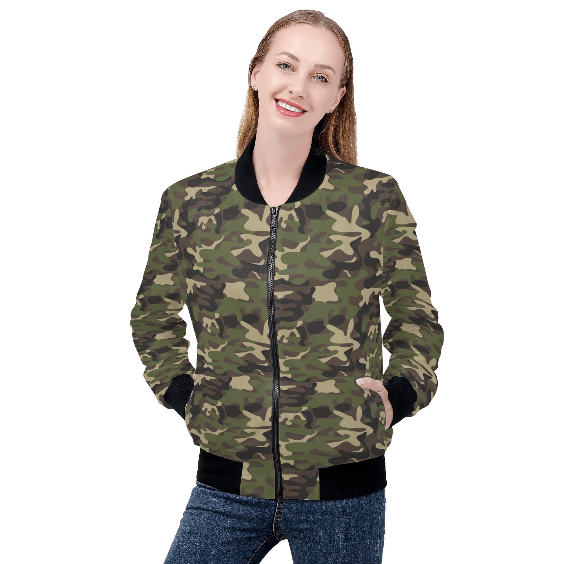 Bomber Jacket Cheap Camo Jacket Womens MA-1 Core Camo Bomber