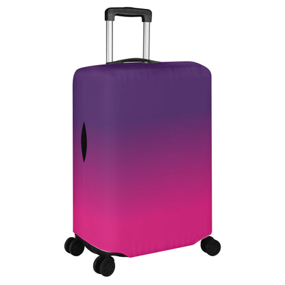 Pink Purple Ombre Luggage Cover, Gradient Tie Dye Suitcase Protector Hard Carry On Bag Washable Wrap Large Small Travel Aesthetic Sleeve