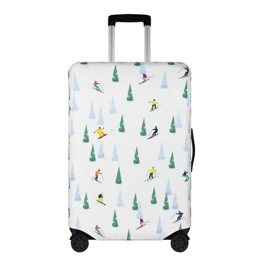 Ski Luggage Cover, Snowboard Skiing Mountain Suitcase Protector Hard Carry On Bag Washable Wrap Large Small Travel Aesthetic Sleeve