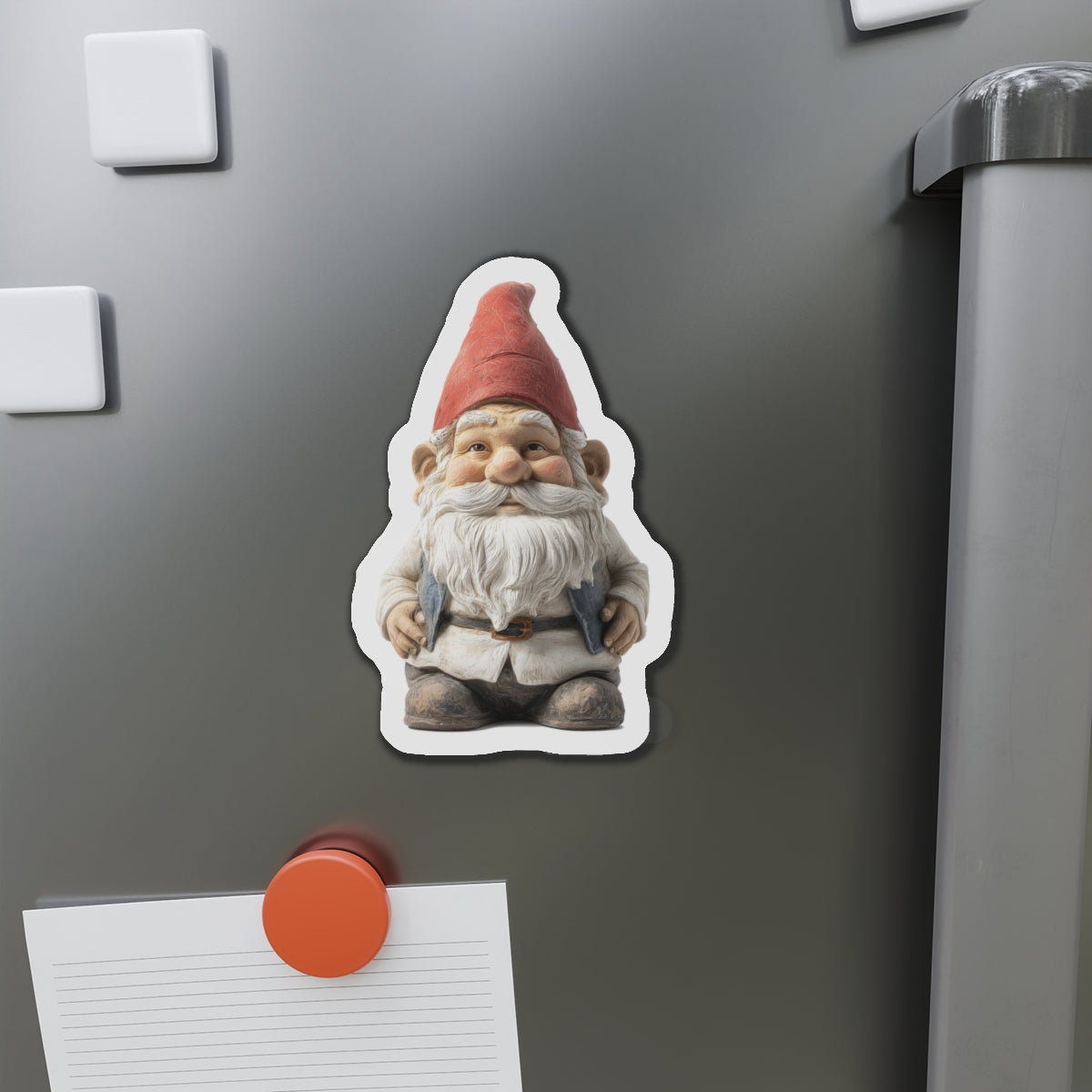 Garden Gnome Magnet, Fridge Refrigerator Car Truck Locker Door Cute Inspirational Small Large Kitchen Die Cut Magnetic